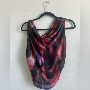 Fashion Nova Red and Black Top